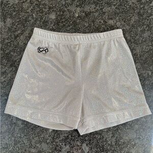 GK Sparkly Silver Bike Shorts